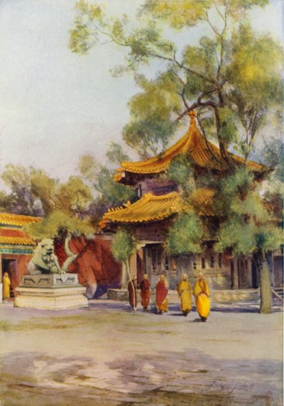 Pailau en el Templo Lama, Pekín de Thomas Hodgson Liddell